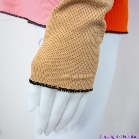 NEW Eloquii Pink Orange Patchwork Color Block Top, size‎ 22/24 - Picture 12 of 16